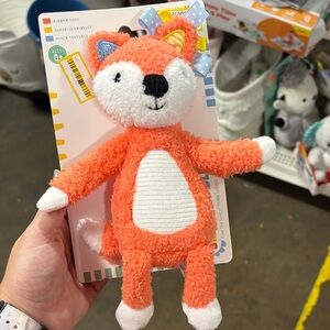 Orange Plush Fox Toy